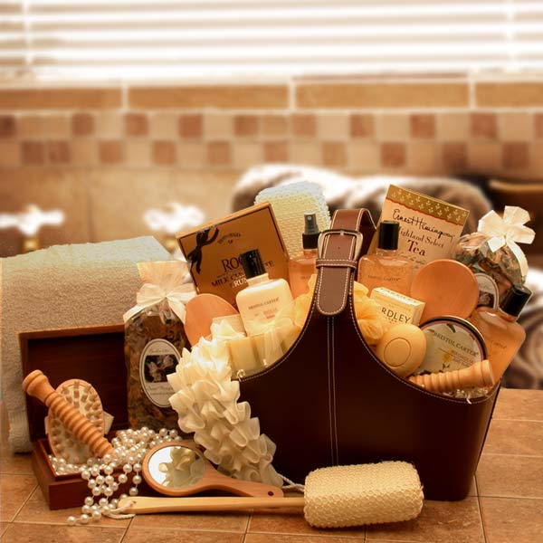 Spa Perfect Relax & Rejuvenate Tote - spa baskets for women gift