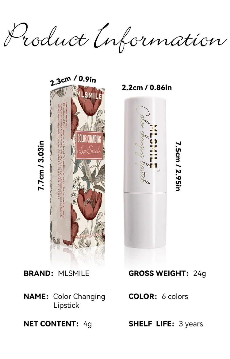 Starry Sky Bullet Head Nude Lipstick Red Pen Black Tube Matte Smooth Lipstick 6 Colors Available