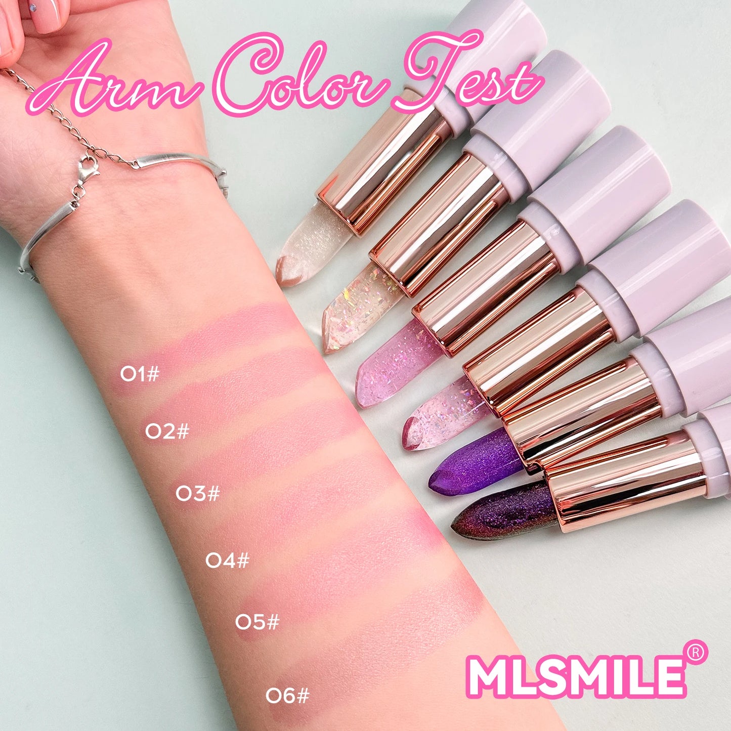 Starry Sky Bullet Head Nude Lipstick Red Pen Black Tube Matte Smooth Lipstick 6 Colors Available