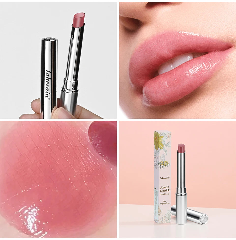 Pink Honey Almost Lipstick Tinted Lip Balm in Black Honey Powerful Lip Repulper Remove Dark Lips Lipbalm Exfoliating for Lips