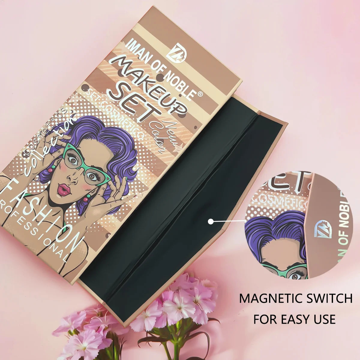 22 color pocket makeup plate complete set eye shadow powder blusher concealer lipstick mini brush makeup set gift box