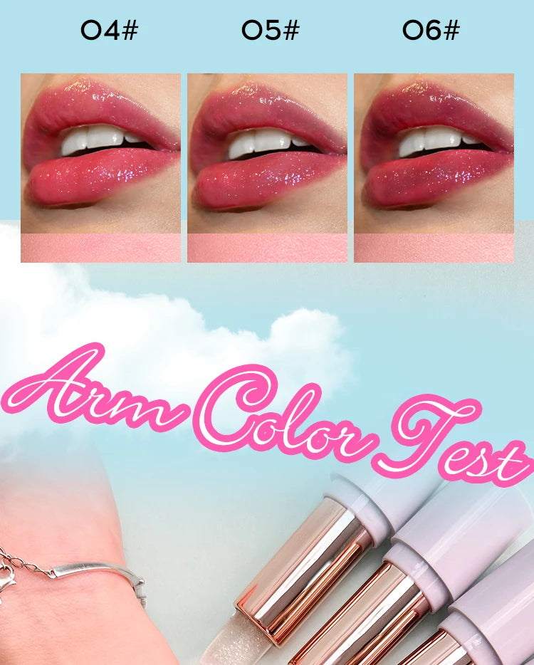 Starry Sky Bullet Head Nude Lipstick Red Pen Black Tube Matte Smooth Lipstick 6 Colors Available