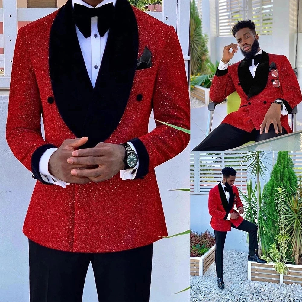 Only Jacket 1 PCS Men's Suit Tuxedo Shawl Lapel For Formal Wedding Slim Fit Male Fashion Jacket Business Groom