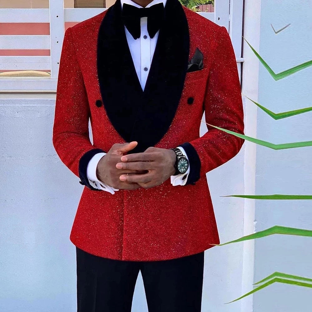 Only Jacket 1 PCS Men's Suit Tuxedo Shawl Lapel For Formal Wedding Slim Fit Male Fashion Jacket Business Groom