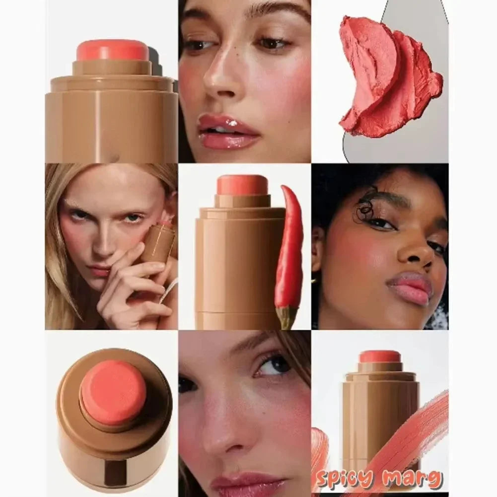 Skin Blush Cream For Lips And Cheeks Multiple Color Options For Natural Makeup Full Long-lasting Sleepy Girl Piggy