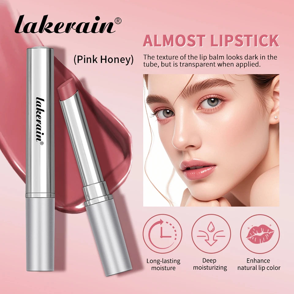 Pink Honey Almost Lipstick Tinted Lip Balm in Black Honey Powerful Lip Repulper Remove Dark Lips Lipbalm Exfoliating for Lips