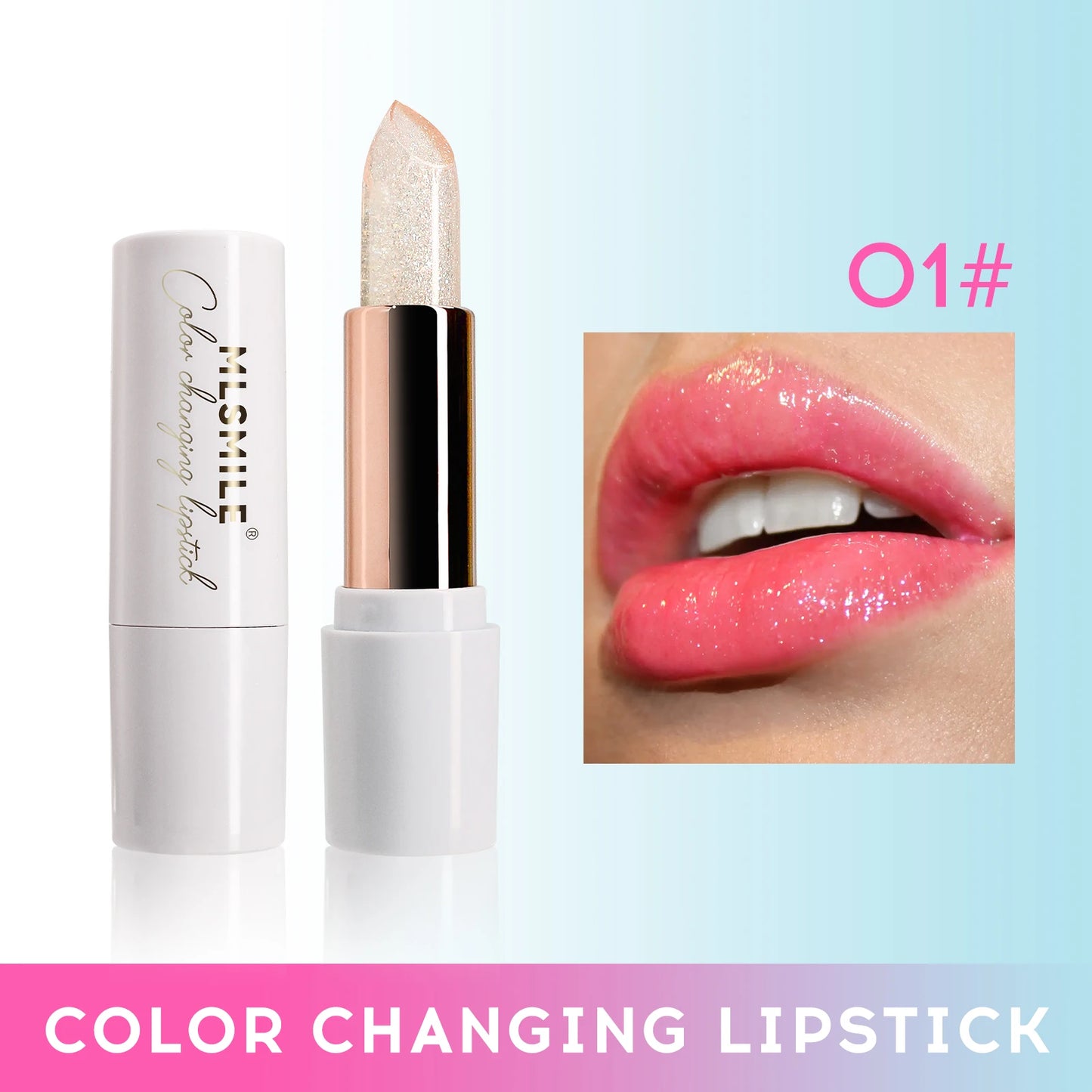 Starry Sky Bullet Head Nude Lipstick Red Pen Black Tube Matte Smooth Lipstick 6 Colors Available