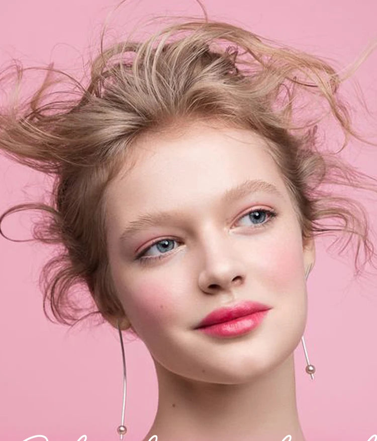 Starry Sky Bullet Head Nude Lipstick Red Pen Black Tube Matte Smooth Lipstick 6 Colors Available