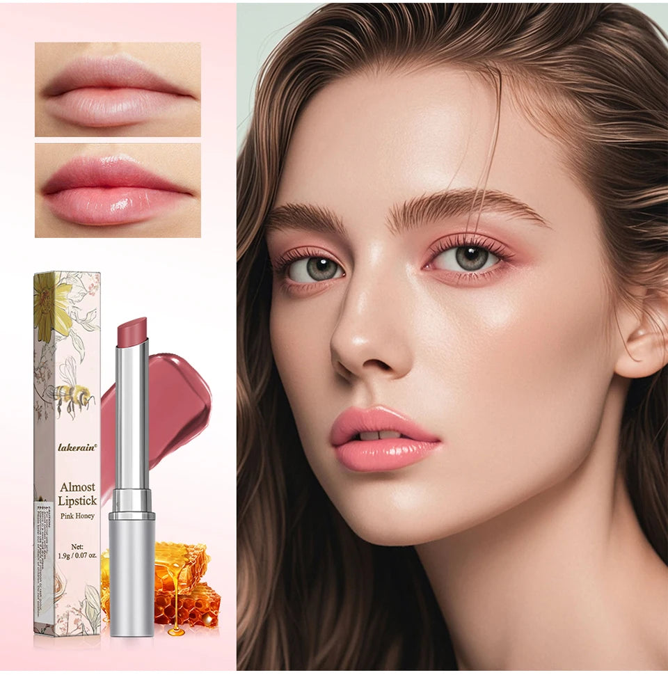 Pink Honey Almost Lipstick Tinted Lip Balm in Black Honey Powerful Lip Repulper Remove Dark Lips Lipbalm Exfoliating for Lips