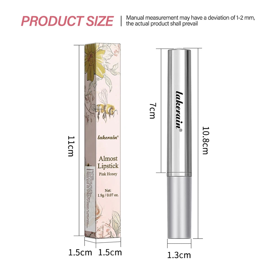 Pink Honey Almost Lipstick Tinted Lip Balm in Black Honey Powerful Lip Repulper Remove Dark Lips Lipbalm Exfoliating for Lips