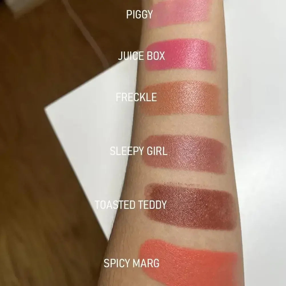 Skin Blush Cream For Lips And Cheeks Multiple Color Options For Natural Makeup Full Long-lasting Sleepy Girl Piggy