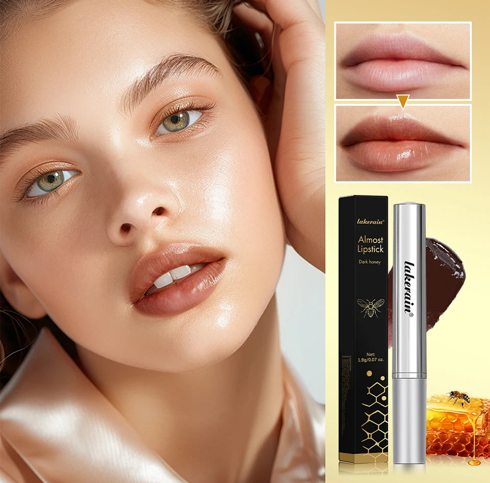Pink Honey Almost Lipstick Tinted Lip Balm in Black Honey Powerful Lip Repulper Remove Dark Lips Lipbalm Exfoliating for Lips