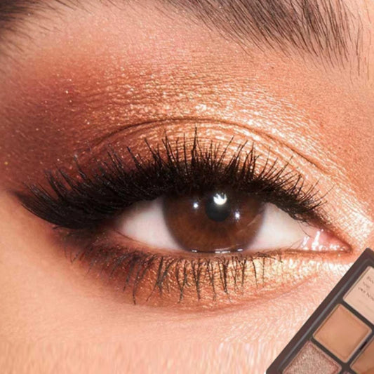 ErshiQi 9-Color Chocolate Eyeshadow Palette - Mix of Matte, Shimmer, Glitter,   Perfect for Beginners